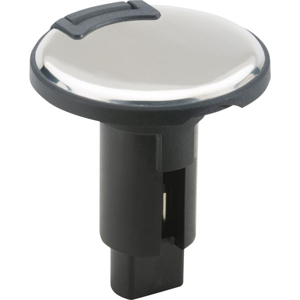 Attwood Attwood 910R2PSB-7 LightArmor 910R Series Round 2-Pin Light Base - Overmold 306 SS, Black Cover 910R2PSB-7